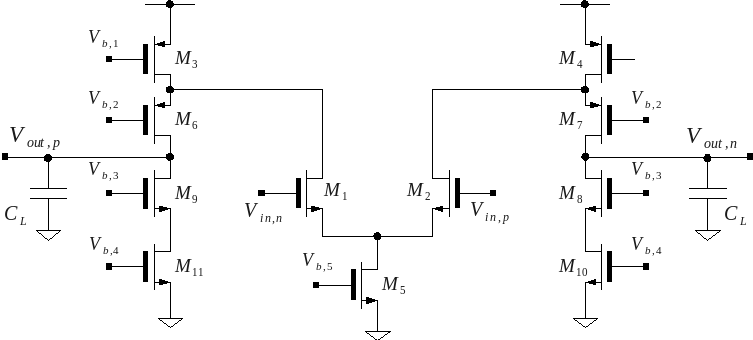 Gain of a folded-cascode amplifier | Mixed-Signal Comments